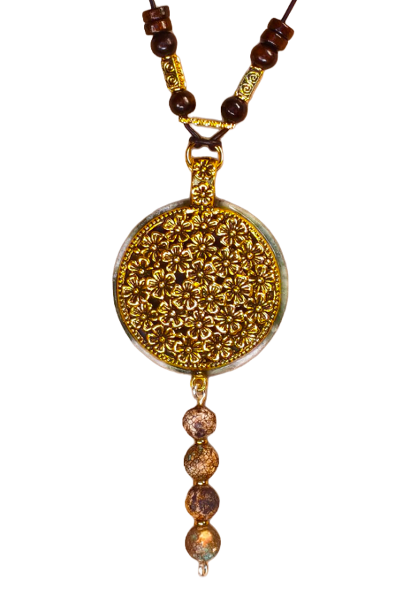 collier pierre verte