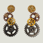 Boucles d'Oreilles Steampunk HORÉLYA