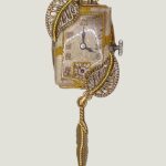 Collier steampunk ETHEL montre et grenat