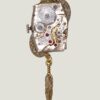 Collier steampunk ETHEL montre et grenat