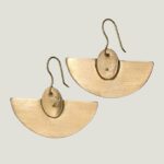 Boucles d'Oreilles INTI laiton et perles