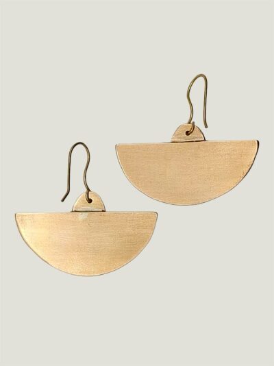 Boucles d'Oreilles INTI laiton et perles