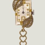 Collier steampunk LAVINIA montre et grenat