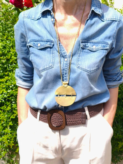 Collier OLYMPE Laiton brossé