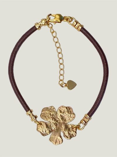 Bracelet JASMINE laiton et cuir