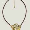 Collier CAPUCINE laiton réticulé