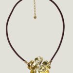Collier CAPUCINE laiton réticulé