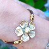 Bracelet JASMINE laiton et cuir