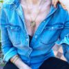 Collier steampunk LAVINIA montre et grenat