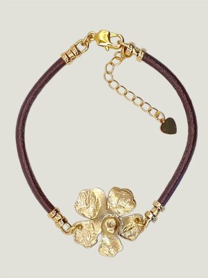 Bracelet JASMINE laiton et cuir