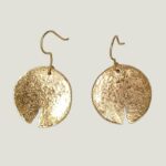 Boucles d'Oreilles LUNA laiton martelé
