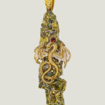 Collier Féerie DRACO écorce et grenat