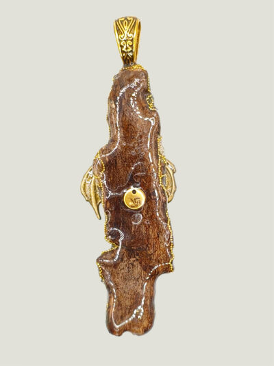 Draco-verso Collier Féerie DRACO écorce et grenat