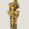 Excalibur-recto Broche Féerie EXCALIBUR écorce, perles et grenat