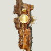 Excalibur-verso Broche Féerie EXCALIBUR écorce, perles et grenat