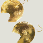 Boucles d'Oreilles GIOIA laiton réticulé