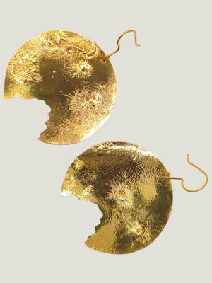 Boucles d'Oreilles GIOIA laiton réticulé