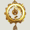 HELIADENN-verso Collier Steampunk HELIADENN laiton, grenat, calcédoine