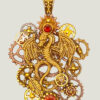 Collier Steampunk AMLOUAN avec grenat