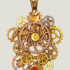 Collier Steampunk AMLOUAN avec grenat