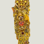 Collier Féerie KALON écorce, perles et grenats