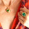 Cirella-+-elena-P Collier ELENA pépites et cabochon