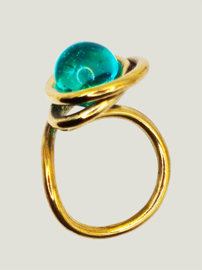 Bague CIRELLA laiton et cristal de Bohème