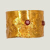Bague CYRILLA laiton réticulé et grenat