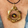 Collier FENICE laiton et agate