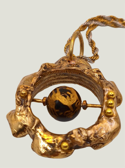 Collier FENICE laiton et agate