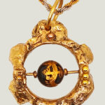 Collier FENICE laiton et agate