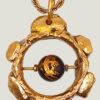 Collier FENICE laiton et agate