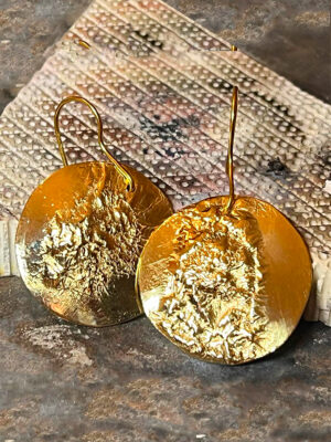 Jolla-decor Boucles d'Oreilles JOLLA laiton réticulé