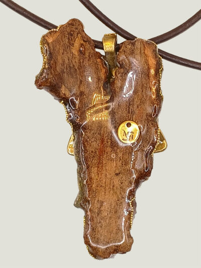Odalie-verso Collier féerie ODALIE écorce et grenat