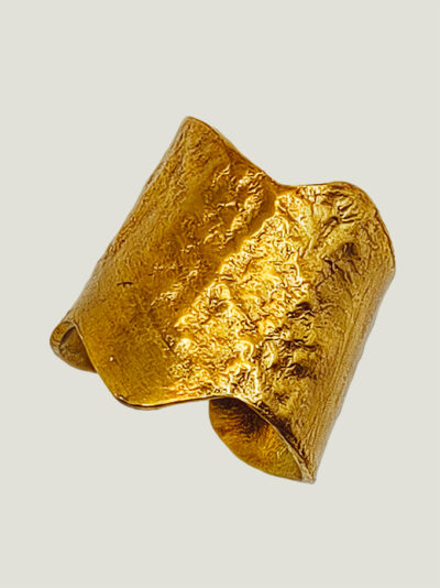 Bague POLINNIA laiton réticulé