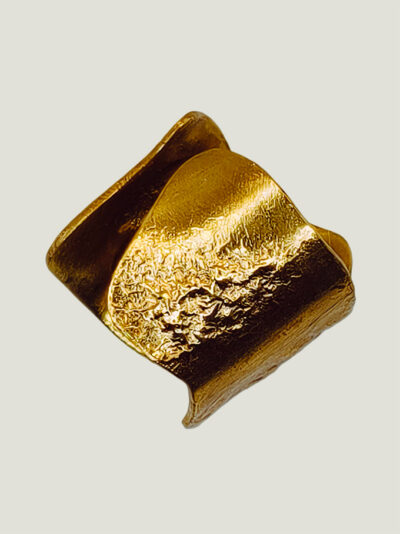 Bague POLINNIA laiton réticulé