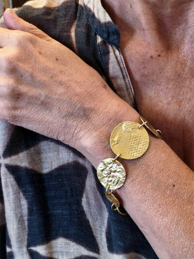 Bracelet EKYLIA laiton réticulé