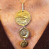 Collier ORACLE laiton réticulé