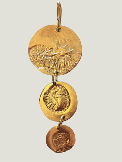 Collier ORACLE laiton réticulé