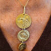 Collier AURIA laiton réticulé