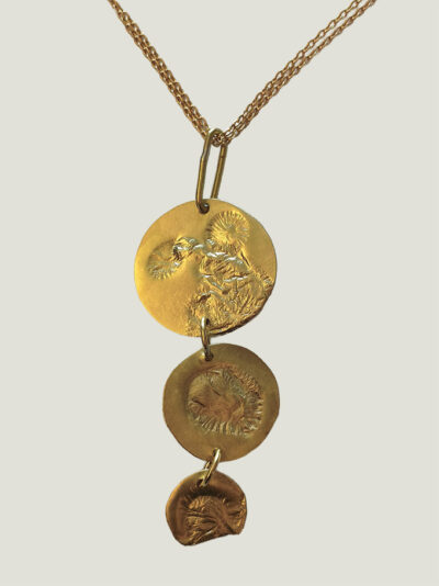 Collier AURIA laiton réticulé