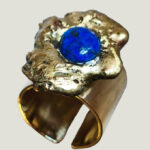 Bague CELINE laiton Lapis Lazuli